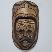 Дървени автентични маски , снимка 1 - Антикварни и старинни предмети - 38969992