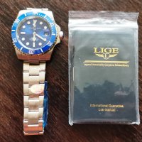 Механичен ръчен часовник LIGE ,Pro Diver , снимка 3 - Мъжки - 44011710