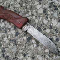 Стар нож ножка-лъв, снимка 3 - Антикварни и старинни предмети - 28349264