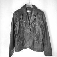 Miss Etam leather jacket XL, снимка 1 - Якета - 38633894