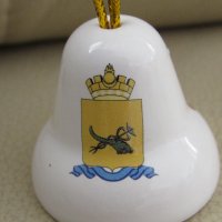 Порцеланова камбанка-5 см-сувенир от Улан Уде-Русия, снимка 7 - Други ценни предмети - 32321236