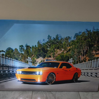 Светеща картина с Led осветление - Dodge challenger SRT , снимка 2 - Картини - 36418578