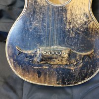 Много стара акустична китара, снимка 9 - Антикварни и старинни предмети - 43144926