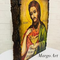 Икона на Св.Йоан Предтеча , снимка 2 - Други ценни предмети - 43627533