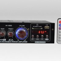 Домашен блутууд аудио усилвател AK-699BT, FM, SD, USB, BLT 2x15W 220V, снимка 1 - Ресийвъри, усилватели, смесителни пултове - 35461819