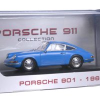 Porsche 901 1964 - мащаб 1:43 на Atlas моделът е нов в PVC дисплей-кейс, снимка 12 - Колекции - 43621486