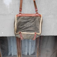 Стара брезентова чанта #9, снимка 3 - Антикварни и старинни предмети - 36895440