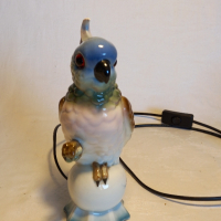 порцеланова нощна лампа папагал, снимка 5 - Настолни лампи - 44909417