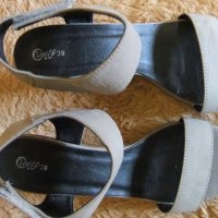 Продавам летни кожени дамски обувки, снимка 2 - Дамски обувки на ток - 32895661