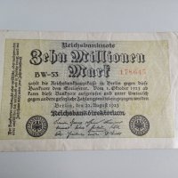10 милиона марки 1923 Германия, снимка 1 - Нумизматика и бонистика - 37118293