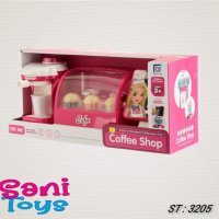Детска кафе сладкарница с каса и светлина, снимка 1 - Играчки за стая - 38205685