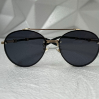 Balmain висок клас 1:1 кръгли слънчеви очила мъжки дамски унисекс, снимка 3 - Слънчеви и диоптрични очила - 44913841