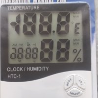 Термометър, влагомер, часовник , снимка 1 - Други стоки за дома - 40705344