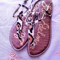 Летни дамски сандали от естествена кожа, снимка 1 - Сандали - 36808536