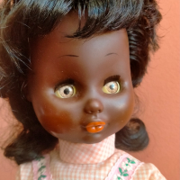 Стара кукла негърка афро Германия винтидж 40 см, снимка 10 - Колекции - 44925353