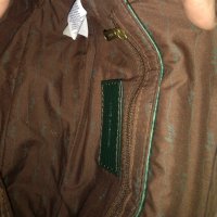 MING Тъмно зелена кожена чанта с кафяво, снимка 6 - Чанти - 34620765