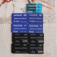 SONY Memory Stick PRO Duo карти памет, снимка 1 - Други игри и конзоли - 40463844