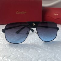 Cartier 2022 мъжки слънчеви очила с кожа 3 в 1, снимка 3 - Слънчеви и диоптрични очила - 38199786