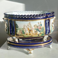 Порцеланова Жардениера Napoleon III, снимка 5 - Колекции - 44036351