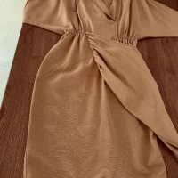 Бутикова рокля цвят горчица, снимка 15 - Рокли - 43636343