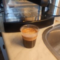 Кафе машина Briel Nuova, с ръкохватка с крема диск, работи отлично, прави хубаво кафе , снимка 3 - Кафемашини - 32495315