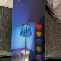 Beehero Настолна нощна лампа акумулаторна кристална с 5 RGB цвята  , снимка 9 - Лед осветление - 43573021