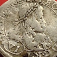 Сребърна монета 6 кройцера Леополд първи Грац Херцогство Щирия 13740, снимка 3 - Нумизматика и бонистика - 42984523