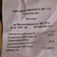 Бг среднотончестотни говорители ВК 0724, снимка 3 - Тонколони - 39587288