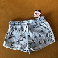 Мини Маус дънкови къси панталони за момиче, снимка 1 - Детски къси панталони - 37518670