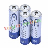 4 бр x AA 3000 mAh 1.2V Ni-MH акумулаторни батерии акумулаторна батерия презареждащи за MP3 фотоапар, снимка 11 - Други стоки за дома - 26444293