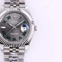 Мъжки часовник Rolex Datejust Wimbledon с автоматичен швейцарски механизъм, снимка 3 - Луксозни - 43777648