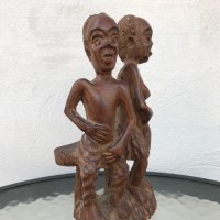 Дърворезбована фигура- африканско изкуство №0458, снимка 2 - Антикварни и старинни предмети - 33670973