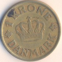Дания Крона 1925 година, снимка 1 - Нумизматика и бонистика - 38067058