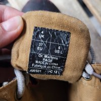 Dr.Martens  Page  кубинки със състарен ефект,бордо и черно, снимка 18 - Дамски боти - 36862032