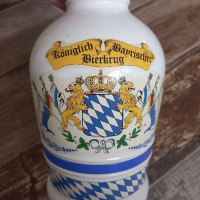 Немска бутилка за бира 2 литра с порцеланова запушалка , снимка 2 - Антикварни и старинни предмети - 44864772