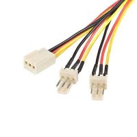 Кабел/разклонител, Fan Y-Splitter 3pin-2x3pin 30cm - 0.3m, снимка 1 - Кабели и адаптери - 43020966