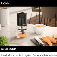 Нов Haier I-Master 550W Кухненски Робот - Стъклен Съд, Двойни Остриета, снимка 5 - Други - 43666884