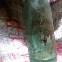 Старо шише с порцеланова тапа и надпис "Лимонадъ съ аромат плодъ" , снимка 4 - Колекции - 32751450