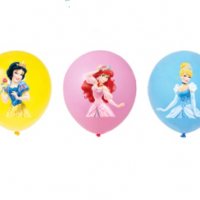 3 Принцеси Снежанка Ариел Пепеляшка Cinderella Обикновен надуваем латекс латексов балон парти хелий , снимка 1 - Други - 36744396