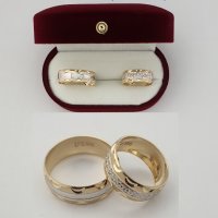 Налични брачни златни халки 14К от 430 лв за чифт.  WEDDING RINGS OVER 1500 MODELS, снимка 3 - Пръстени - 5160792