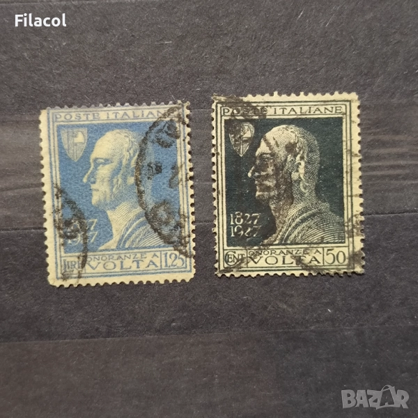 Италия 1927 г. 1927 г. 100-годишнината от смъртта на Волта, снимка 1