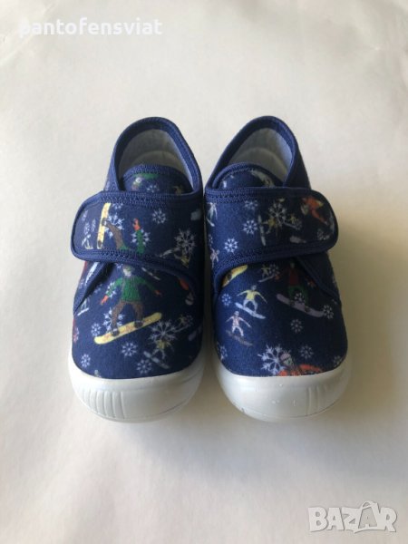 Детски пантофи Беко синьо зима  19/32, снимка 1