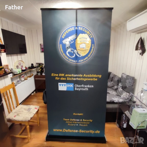 Сгъваем ролков рекламен банер, снимка 1