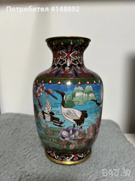 Китайска ваза 20 век икебана декор, снимка 1