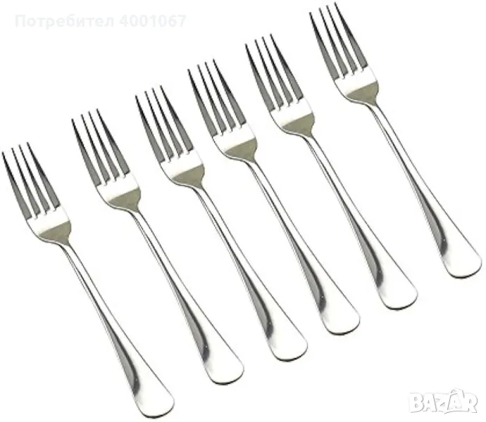  комплект от 6 десертни вилички, снимка 1