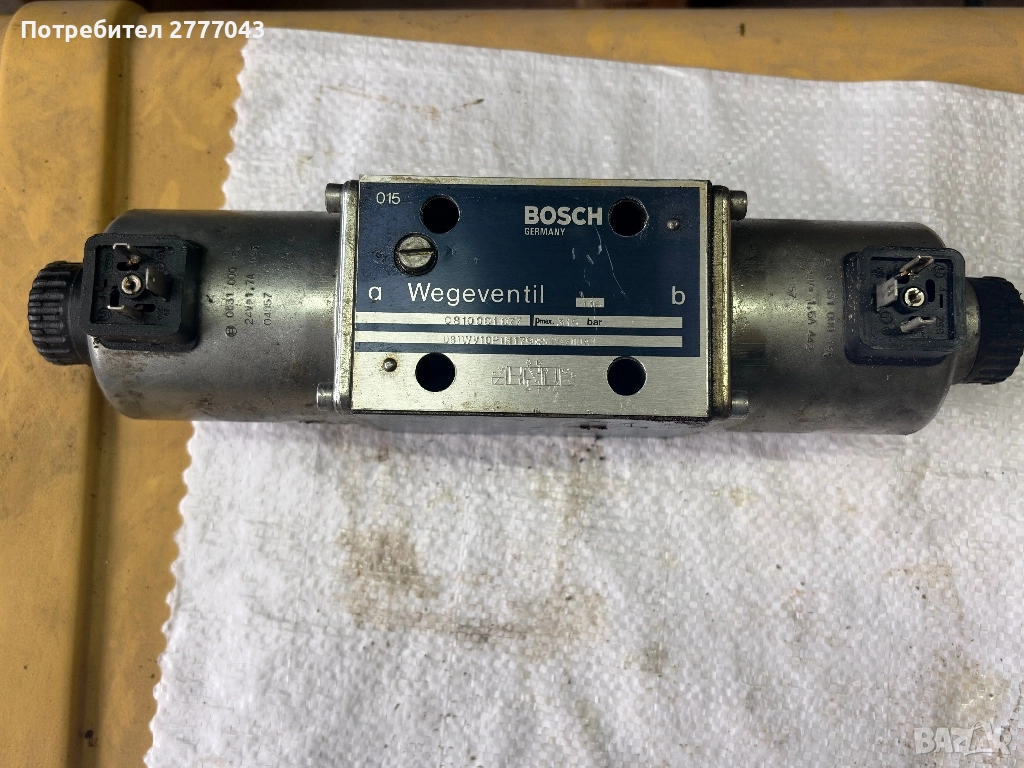 Хидравличен разпределителен клапан BOSCH Wegeventil 0810001077 – 315 bar, снимка 1