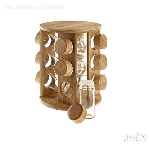  БУРКАНЧЕТА ЗА ПОДПРАВКИ НА ДЪРВЕНА ВЪРТЯЩА СЕ СТОЙКА 12 БРОЯ, снимка 1