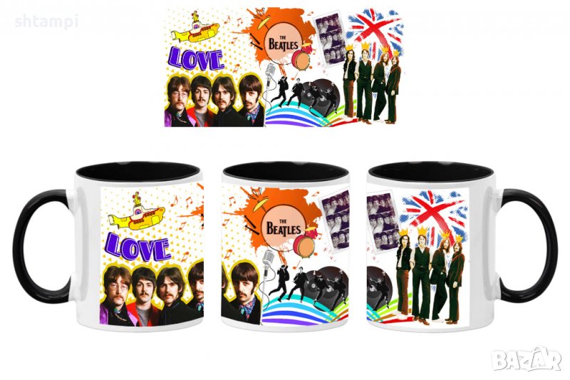 Чаша Beatles 14,Керамична Чаша, Кафе Чай, Игра,Изненада,Подарък,Повод,Празник,Рожден Ден , снимка 1
