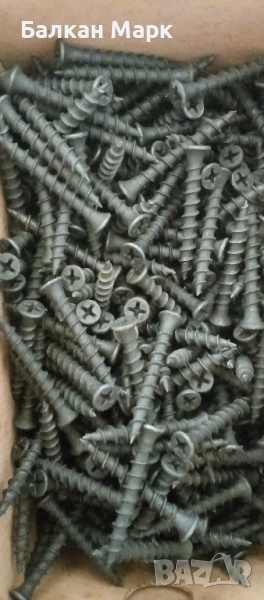 Самонарезни винтове за гипсокартон върху гипсокартон 5.5x38 мм, опаковка 500 бр., снимка 1