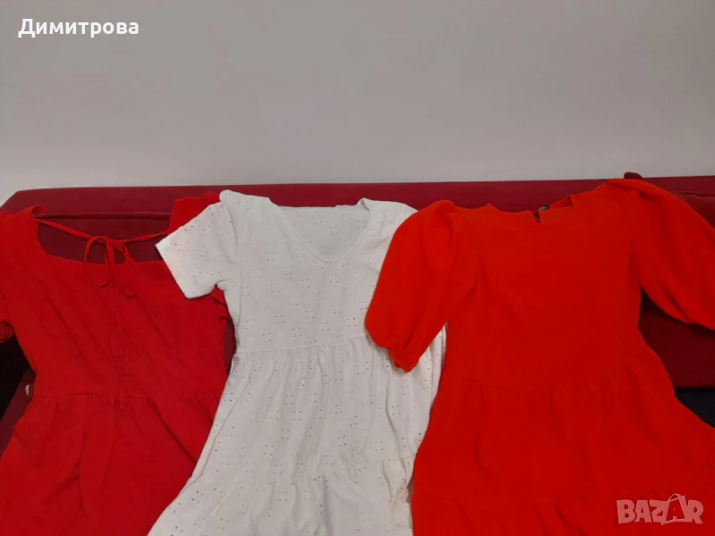 3 броя летни дамски рокли размер S/M, снимка 1
